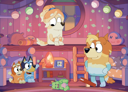 Puzzle de colorat - Bluey si ora de povesti (24 piese) [1]