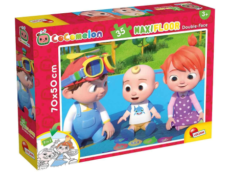 Puzzle-uri clasice - Puzzle de colorat maxi - Cocomelon (35 piese)