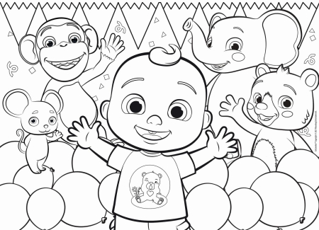 Puzzle de colorat maxi - Cocomelon si prietenii (24 piese) [1]