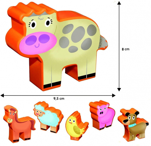 Puzzle de podea - Distractie la ferma (12 piese) [2]