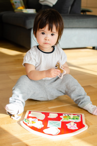 Puzzle din lemn - Casuta animalutelor [4]