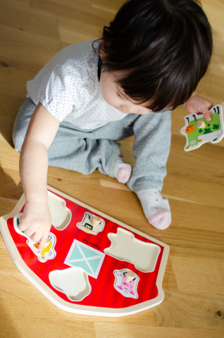 Puzzle din lemn - Casuta animalutelor [3]