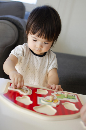 Puzzle din lemn - Casuta animalutelor [2]