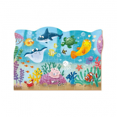 Puzzle - Distractie cu animalute marine ( 60 piese) [2]