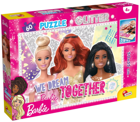Puzzle-uri educative - Puzzle GLITTER Barbie - SELFIE (60 de piese)