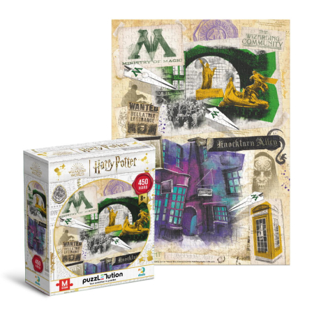 Puzzle Harry Potter - Ministerul Magiei & Aleea Nocturn (450 piese) [1]