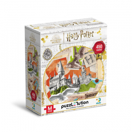 Puzzle-uri clasice - Puzzle Harry Potter - Scoala Hogwarts (450 piese)