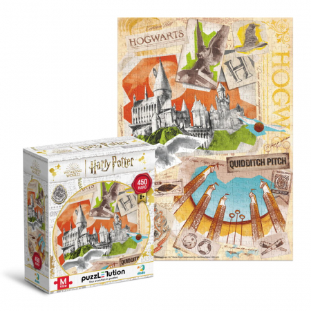 Puzzle Harry Potter - Scoala Hogwarts (450 piese) [1]