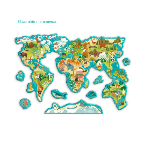 Puzzle magnetic - Lumea animalelor (36 piese) [3]