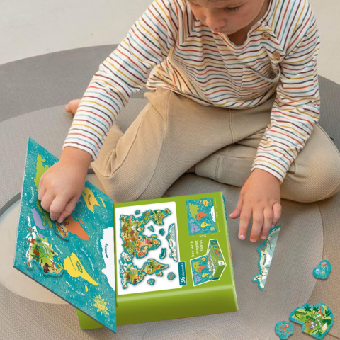 Puzzle magnetic - Lumea animalelor (36 piese) [6]