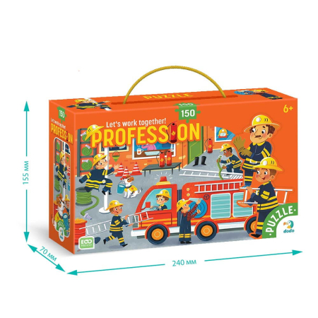 Puzzle meserii - Pompier (150 piese) [3]