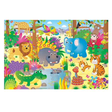 Puzzle Podea: Jungla (30 piese) [1]