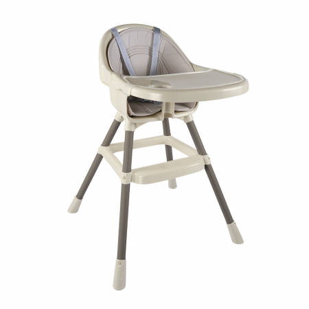 BEBE WORLD - Scaun de masa premium cu perna - Bej