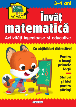 Carti pentru copii - Scoala acasa - Invat matematica 3-4 ani