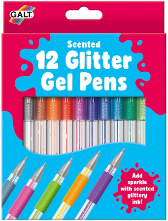 Desen si pictura - Set 12 pixuri cu gel si sclipici