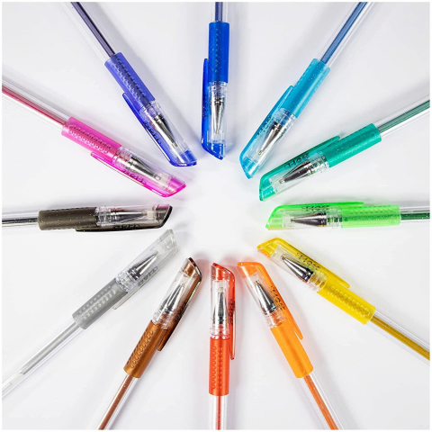 Set 12 pixuri cu gel si sclipici [1]