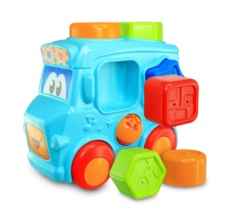 Set 3 in 1 - Autobuz cu sortator, cilindru & turnulet cu bile [3]