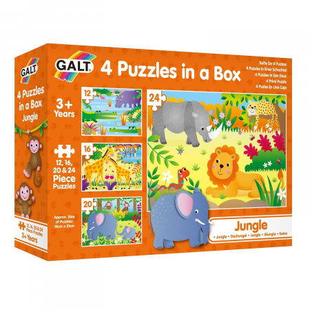 Set 4 puzzle-uri Jungla (12, 16, 20, 24 piese) [2]
