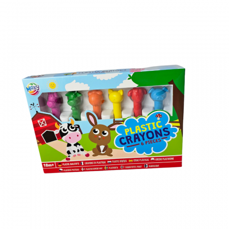 HOBBY & CRAFT - Set 6 creioane de plastic  - Ferma