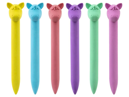 Desen si pictura - Set 6 creioane de plastic  - Unicorni