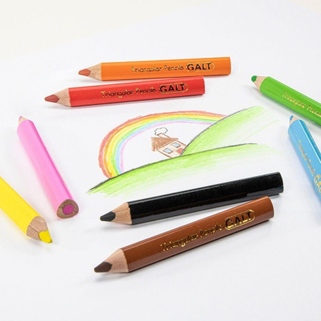 Set 8 creioane colorate triunghiulare [1]