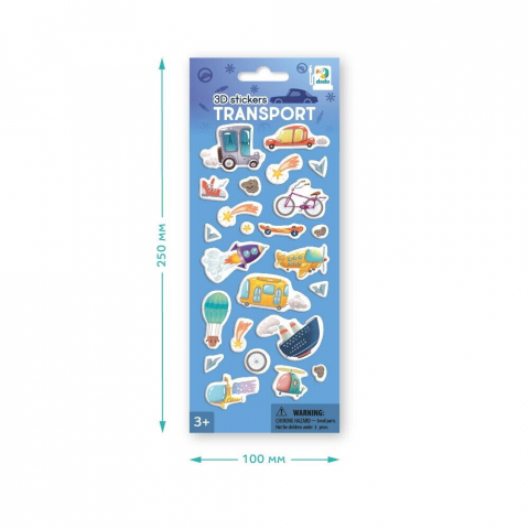 Set abtibilduri 3D - Mijloace de transport [1]