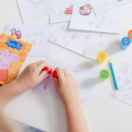 Set creativ cu stampile - Peppa Pig [6]