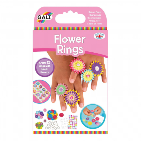 Lucru manual - Set creativ - Inele cu floricele