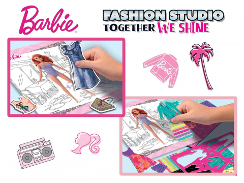 Set de colorat cu activitati Barbie - Fashion Studio [4]