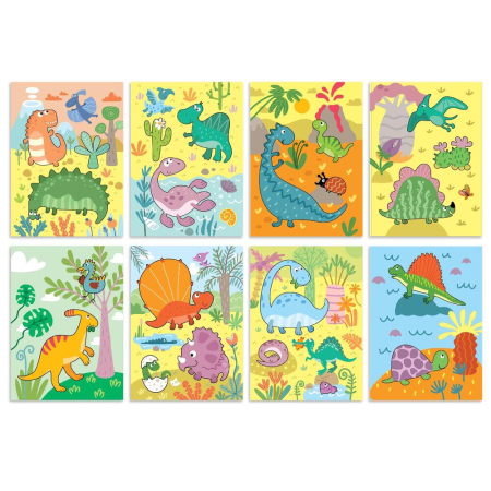 Set de colorat cu apa - Dinozauri [4]