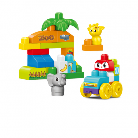 Set de constructie STEAM - Zoo distractiva (32 piese) [1]