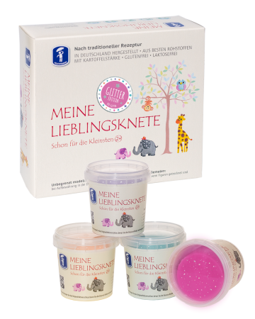 Plastilina si modelaj - Set de modelaj premium cu sclipici