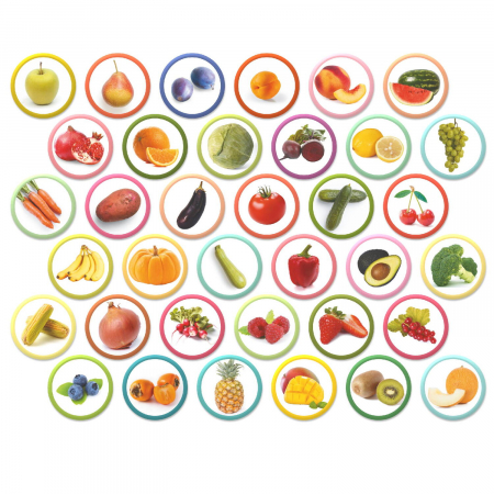 Set magneti Montessori - Fructe si legume [3]