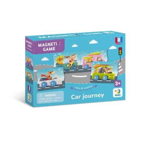 Jocuri magnetice - Set magnetic - Calatorie cu masina