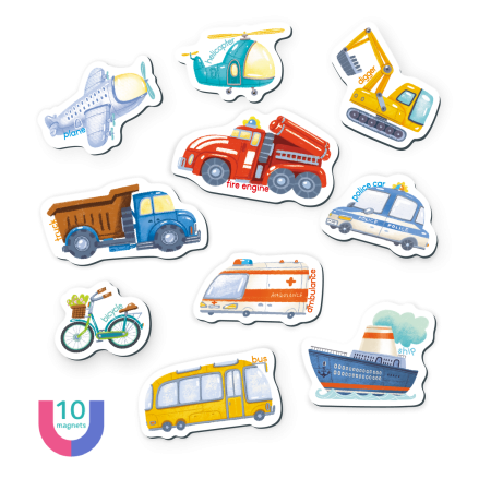 Set magnetic - Invat mijloacele de transport in lb. engleza [1]