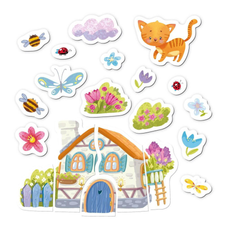 Set magnetic - Pisicuta si casuta viselor [4]