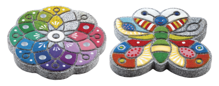 Set pictura pe piatra - Fluturas [2]