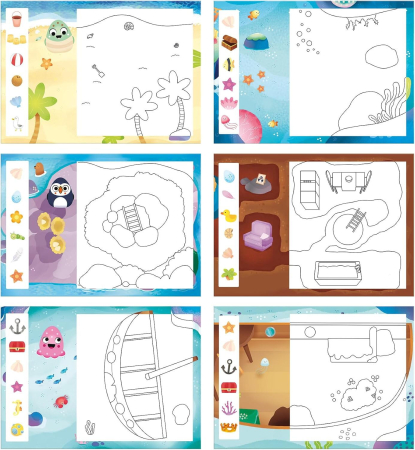 Set Water Magic de colorat: La mare cu Squishies [3]