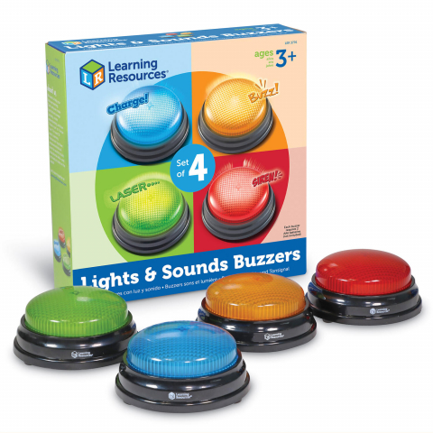 RECHIZITE - Sonerii cu lumini si sunete pentru raspuns - set 4 buc