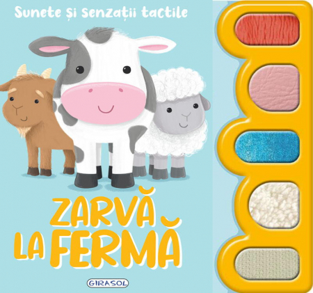 Carti interactive - Sunete si senzatii tactile - Zarva la ferma