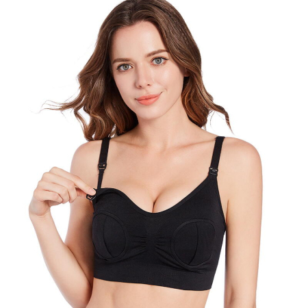 Sutien 2 in1 - Alaptare si sustinere pompa san (negru) [3]