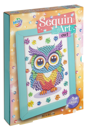 Jucarii arta si creativitate - Tablou cu paiete - Bufnita