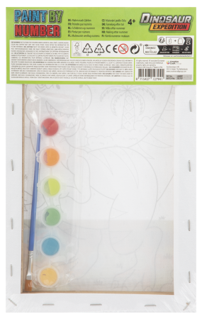 Tablou pictez pe numere - Dinozaur vesel [1]