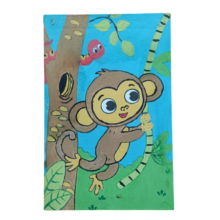 Tablou pictez pe numere - Maimutica [1]