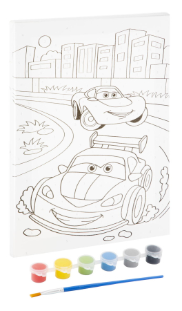 Tablou pictura pe numere - Cursa masinutelor [1]