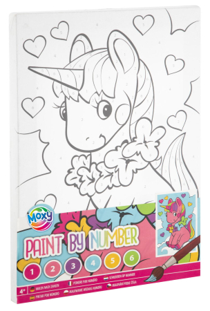 Jucarii arta si creativitate - Tablou pictura pe numere - Unicorn