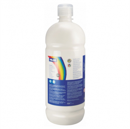 Acuarele , culori - TEMPERA 1000 ML MILAN ALB 03810
