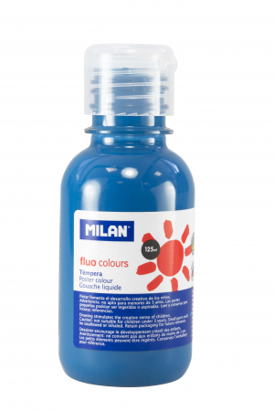 Culori tub - TEMPERA 125ML/CULOARE FLUORESCENTA ALBASTRU 034456