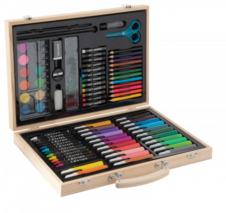 HOBBY & CRAFT - Trusa pentru pictura si desen (86 piese)