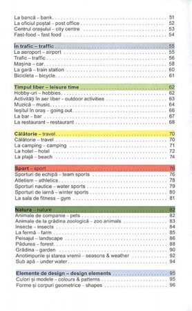 Vocabularul de baza in imagini - Limba engleza [4]